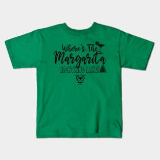 Where's the Margarita Lightning Lane? - Black Kids T-Shirt